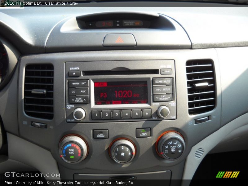Clear White / Gray 2010 Kia Optima LX