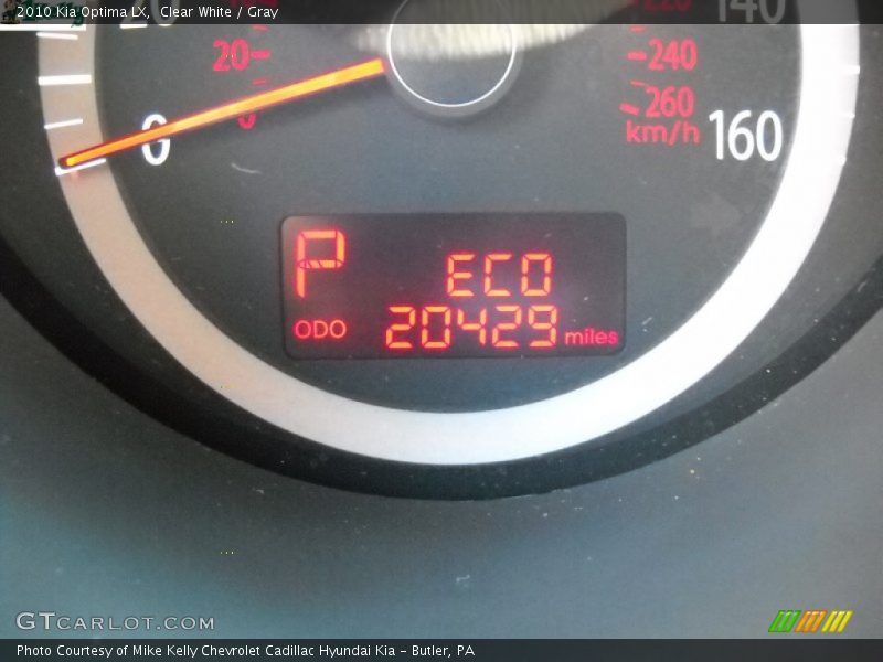 Clear White / Gray 2010 Kia Optima LX