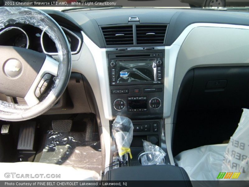 White / Light Gray/Ebony 2011 Chevrolet Traverse LTZ AWD