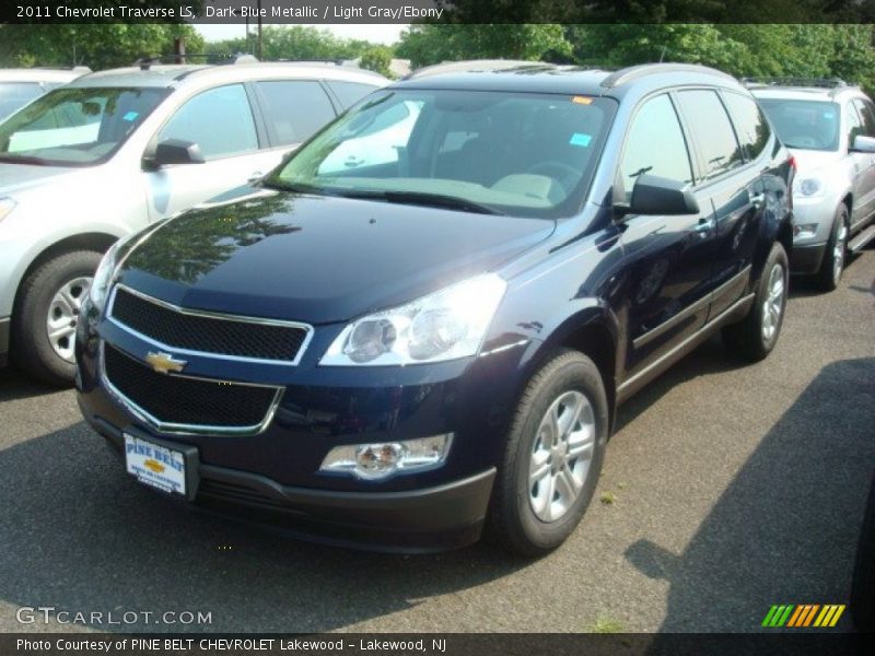 Dark Blue Metallic / Light Gray/Ebony 2011 Chevrolet Traverse LS