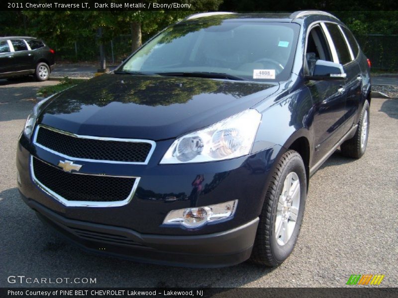 Dark Blue Metallic / Ebony/Ebony 2011 Chevrolet Traverse LT