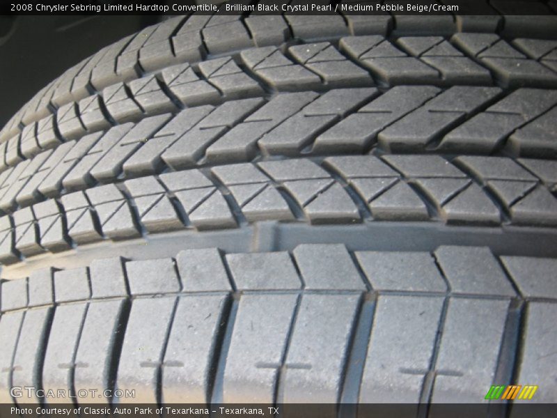 Brilliant Black Crystal Pearl / Medium Pebble Beige/Cream 2008 Chrysler Sebring Limited Hardtop Convertible