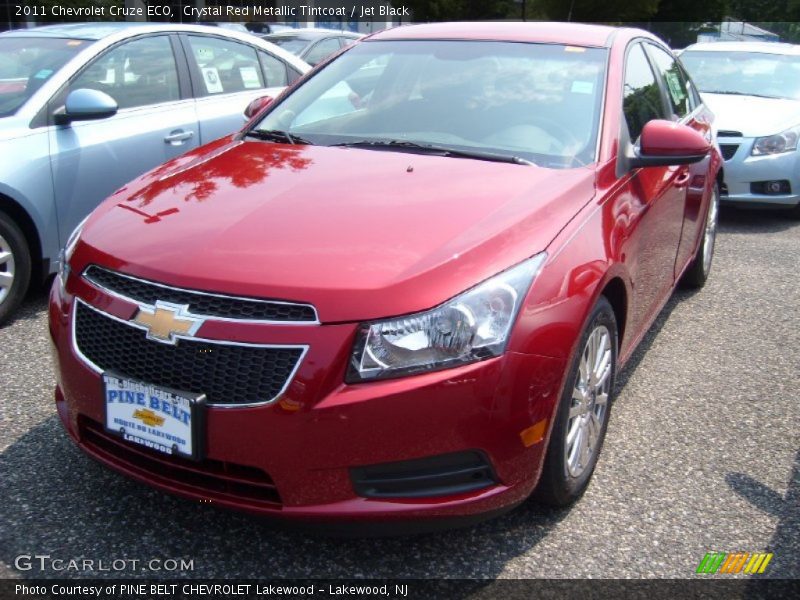 Crystal Red Metallic Tintcoat / Jet Black 2011 Chevrolet Cruze ECO