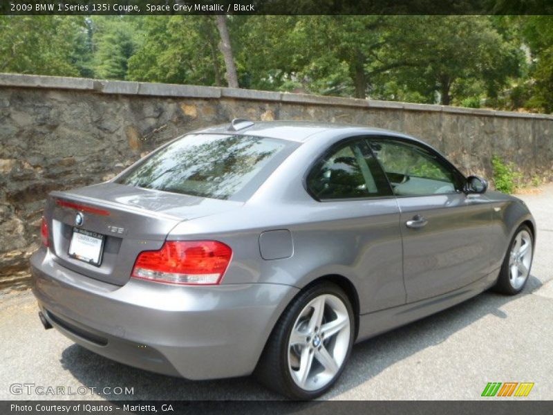 Space Grey Metallic / Black 2009 BMW 1 Series 135i Coupe