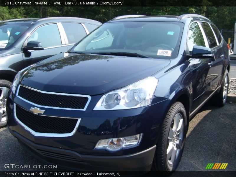 Dark Blue Metallic / Ebony/Ebony 2011 Chevrolet Traverse LT AWD
