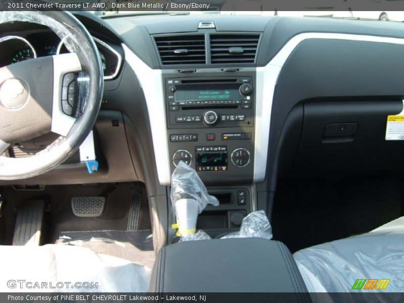 Dark Blue Metallic / Ebony/Ebony 2011 Chevrolet Traverse LT AWD