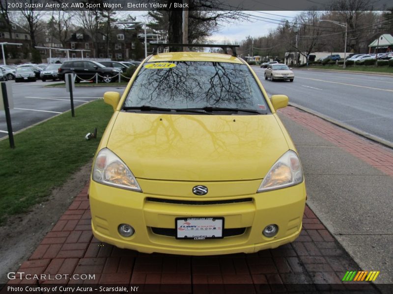 Electric Yellow / Black 2003 Suzuki Aerio SX AWD Sport Wagon