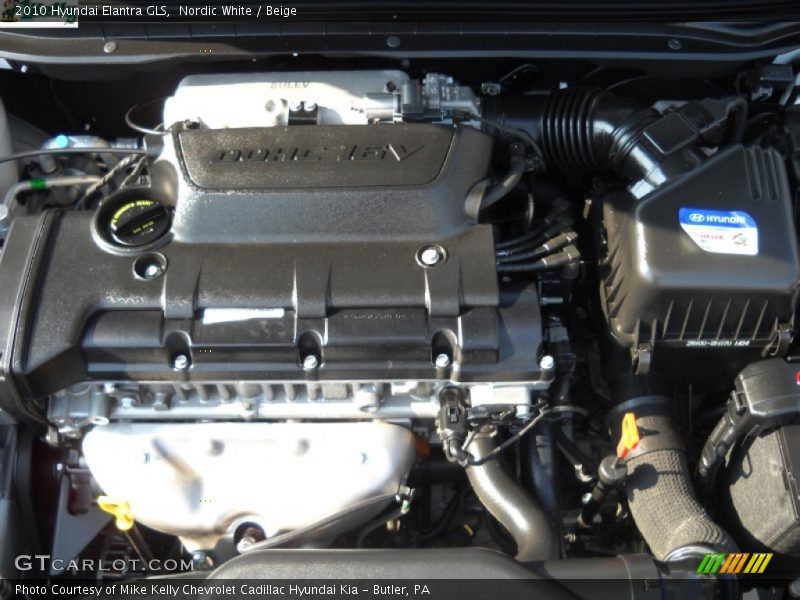 Nordic White / Beige 2010 Hyundai Elantra GLS