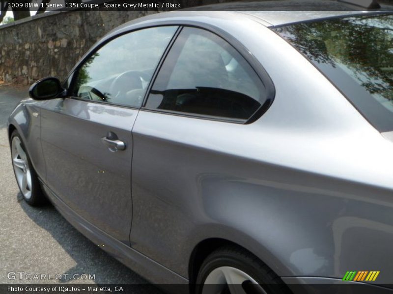 Space Grey Metallic / Black 2009 BMW 1 Series 135i Coupe