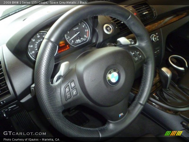 Space Grey Metallic / Black 2009 BMW 1 Series 135i Coupe