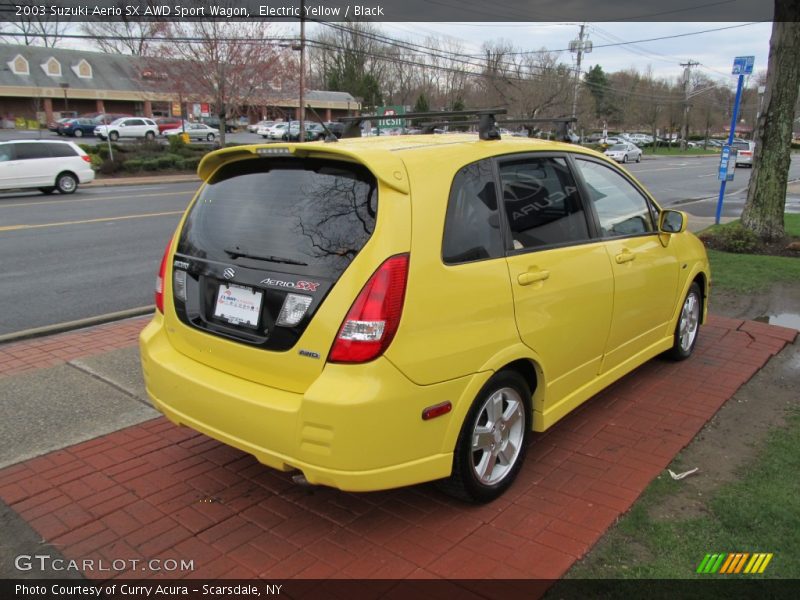 Electric Yellow / Black 2003 Suzuki Aerio SX AWD Sport Wagon