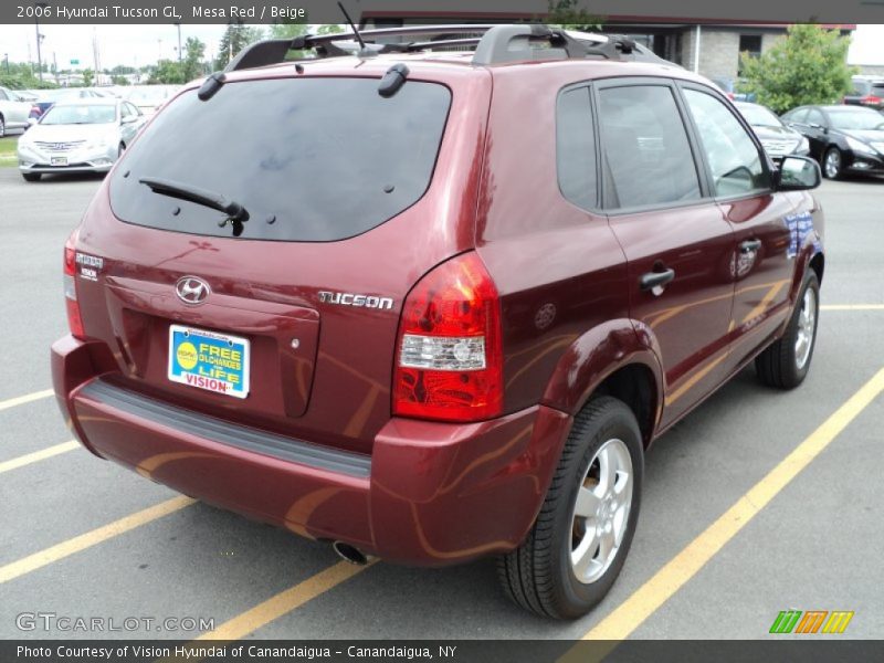 Mesa Red / Beige 2006 Hyundai Tucson GL