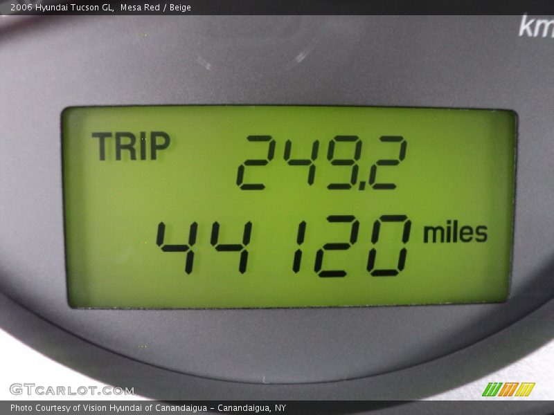 Mesa Red / Beige 2006 Hyundai Tucson GL