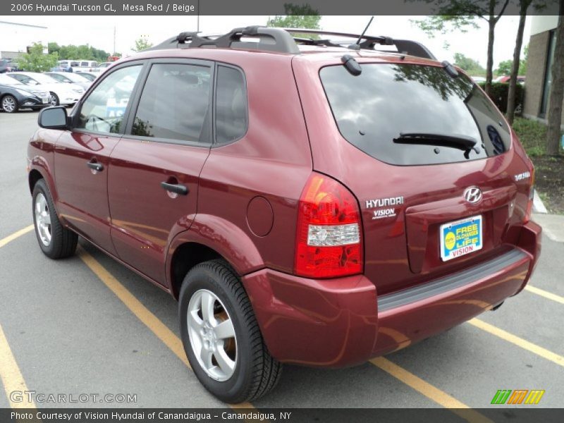 Mesa Red / Beige 2006 Hyundai Tucson GL