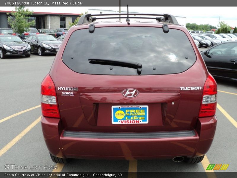 Mesa Red / Beige 2006 Hyundai Tucson GL