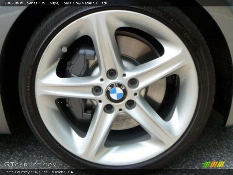 Space Grey Metallic / Black 2009 BMW 1 Series 135i Coupe