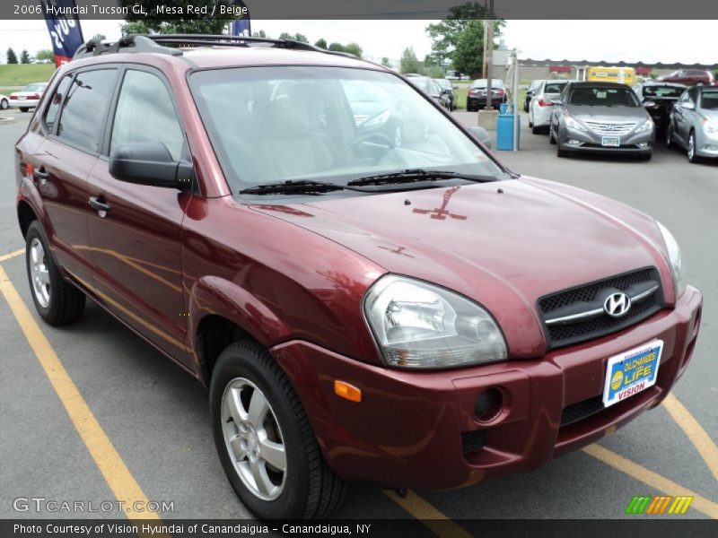 Mesa Red / Beige 2006 Hyundai Tucson GL