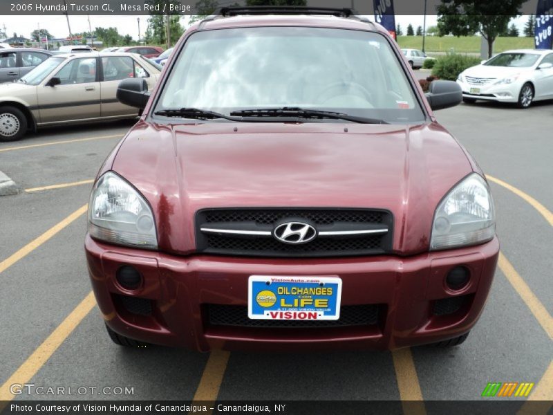 Mesa Red / Beige 2006 Hyundai Tucson GL