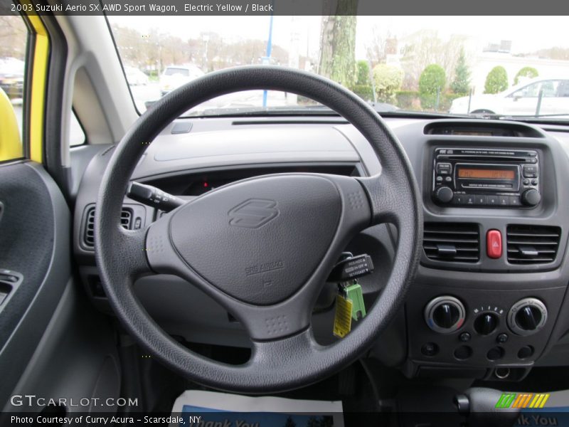 Electric Yellow / Black 2003 Suzuki Aerio SX AWD Sport Wagon