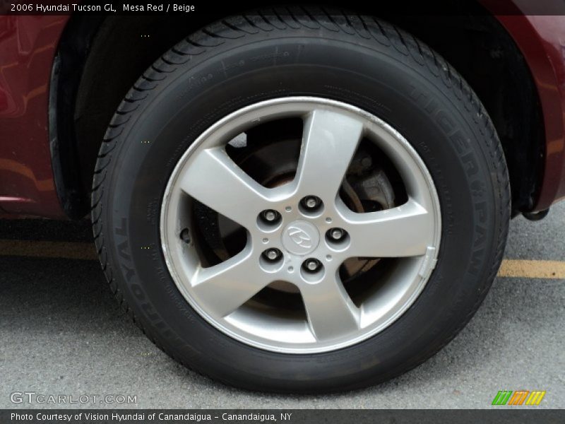 Mesa Red / Beige 2006 Hyundai Tucson GL