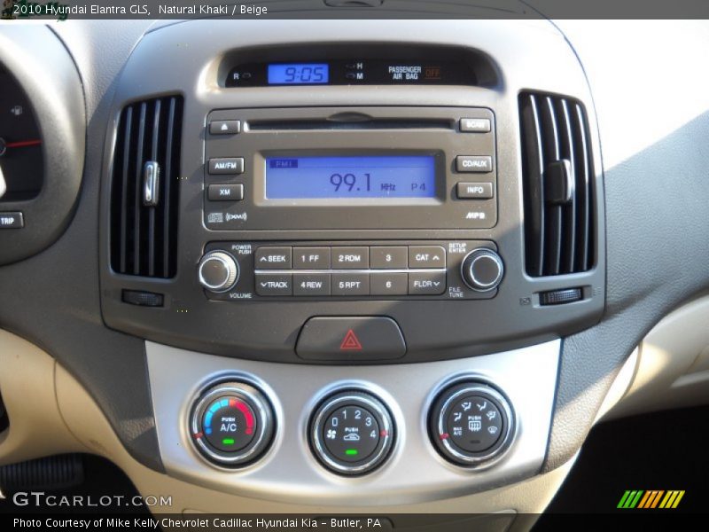 Natural Khaki / Beige 2010 Hyundai Elantra GLS