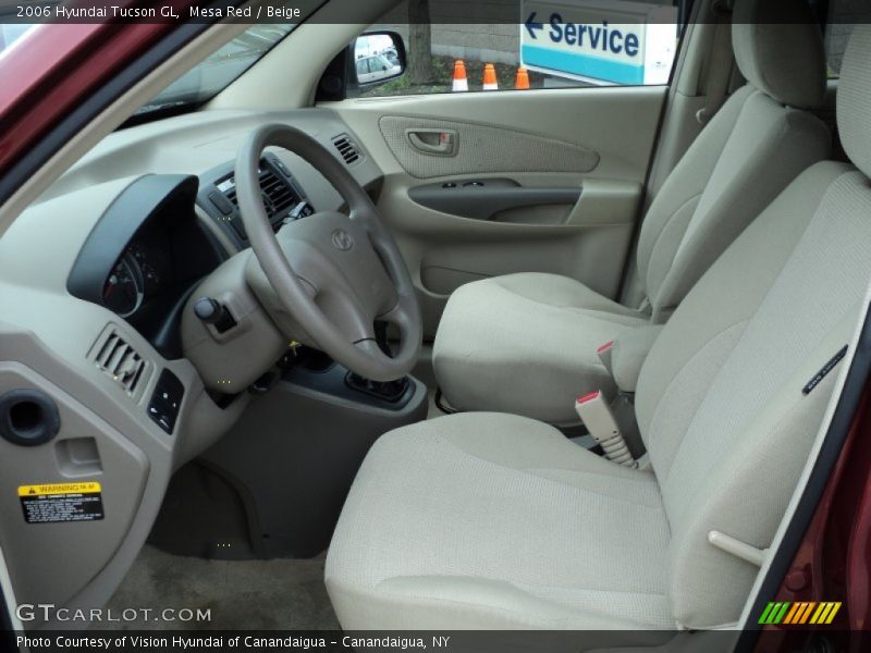 Mesa Red / Beige 2006 Hyundai Tucson GL