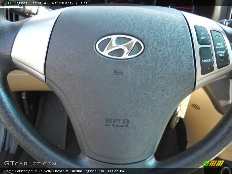 Natural Khaki / Beige 2010 Hyundai Elantra GLS