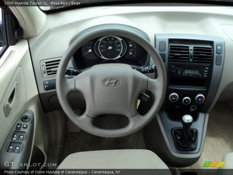 Mesa Red / Beige 2006 Hyundai Tucson GL