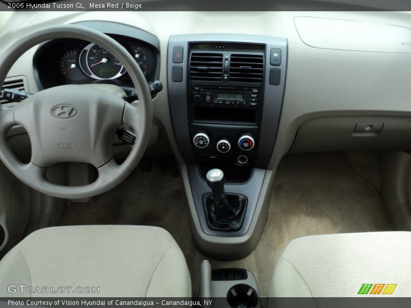 Mesa Red / Beige 2006 Hyundai Tucson GL