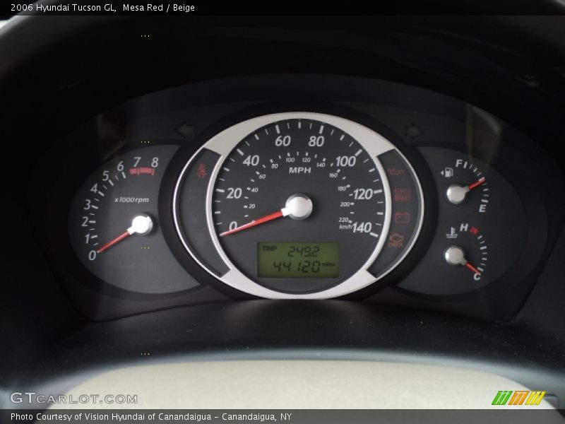 Mesa Red / Beige 2006 Hyundai Tucson GL