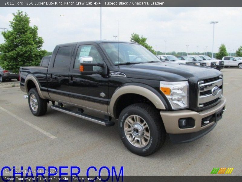 Tuxedo Black / Chaparral Leather 2011 Ford F350 Super Duty King Ranch Crew Cab 4x4