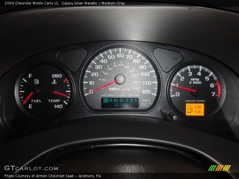 Galaxy Silver Metallic / Medium Gray 2004 Chevrolet Monte Carlo LS