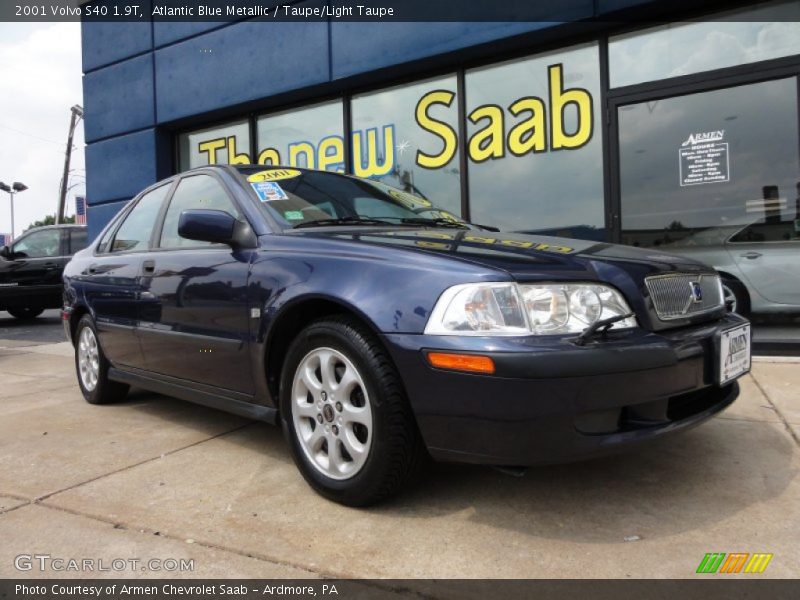 Atlantic Blue Metallic / Taupe/Light Taupe 2001 Volvo S40 1.9T