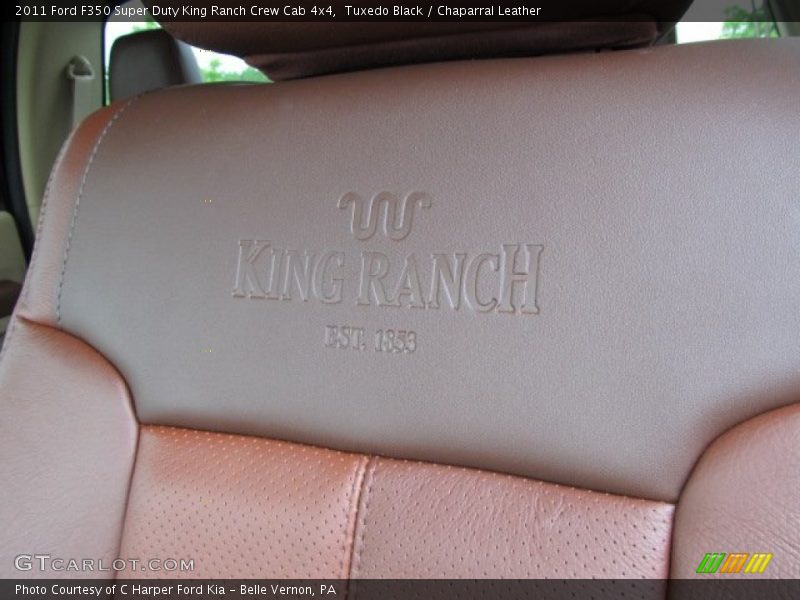 Tuxedo Black / Chaparral Leather 2011 Ford F350 Super Duty King Ranch Crew Cab 4x4