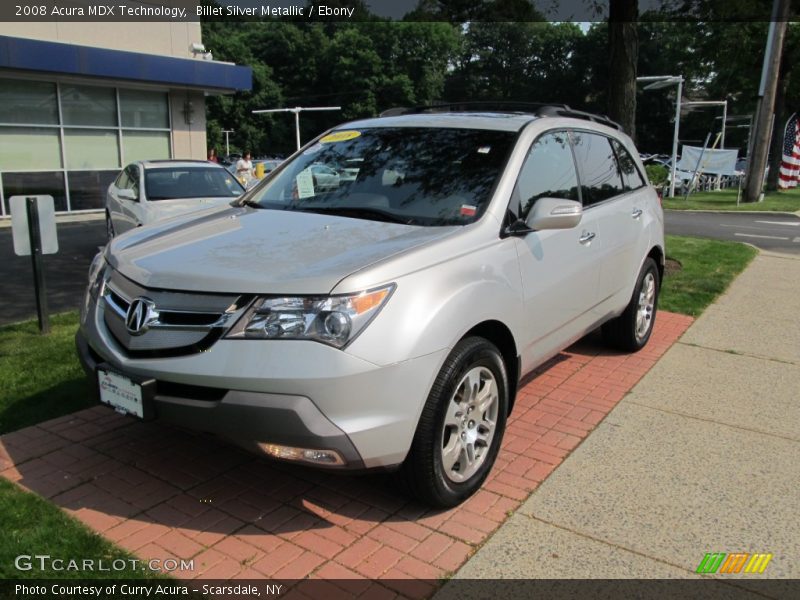 Billet Silver Metallic / Ebony 2008 Acura MDX Technology