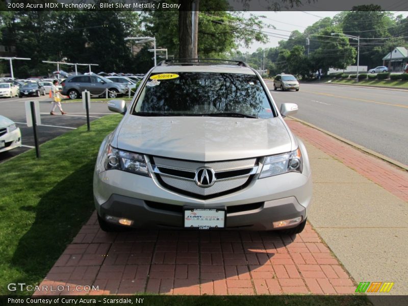 Billet Silver Metallic / Ebony 2008 Acura MDX Technology