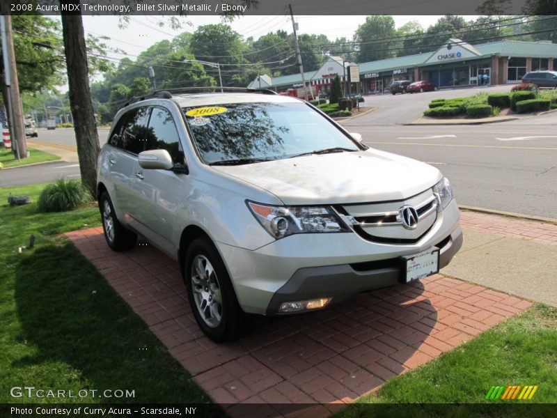Billet Silver Metallic / Ebony 2008 Acura MDX Technology