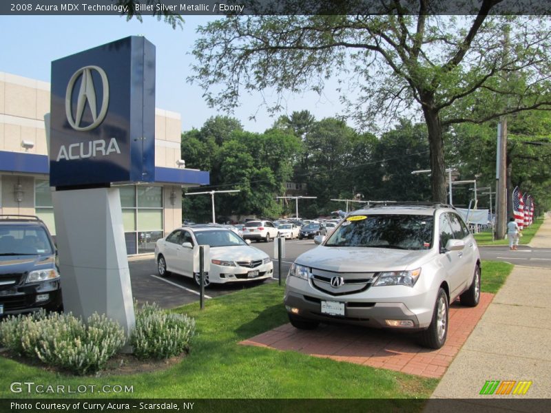 Billet Silver Metallic / Ebony 2008 Acura MDX Technology