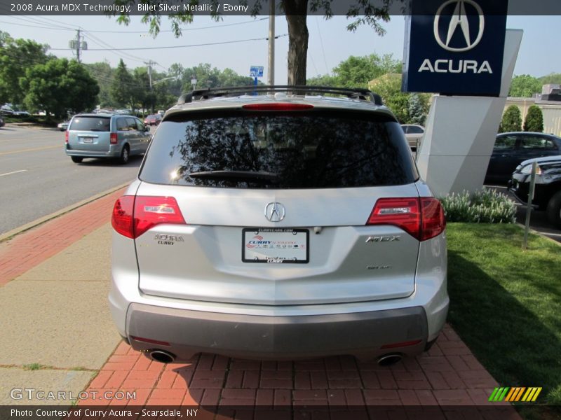 Billet Silver Metallic / Ebony 2008 Acura MDX Technology