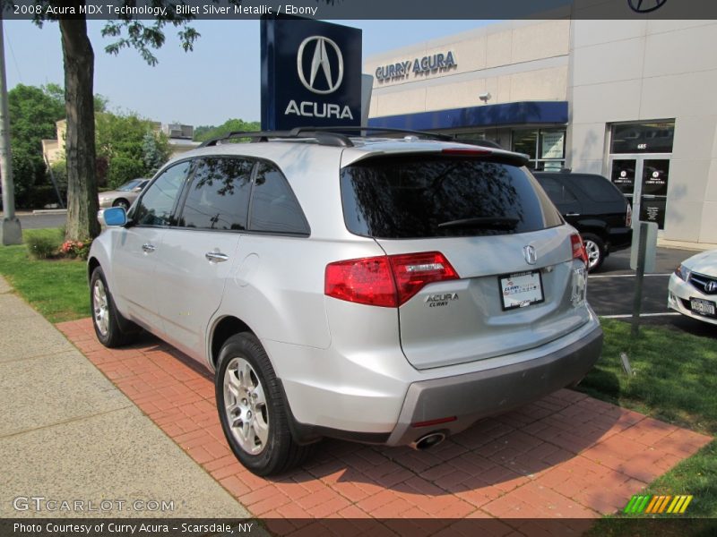 Billet Silver Metallic / Ebony 2008 Acura MDX Technology