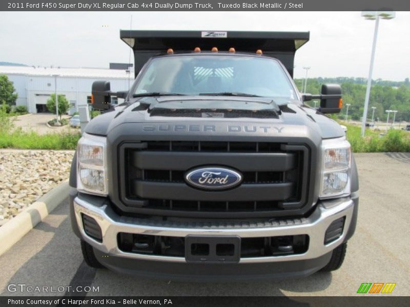 Tuxedo Black Metallic / Steel 2011 Ford F450 Super Duty XL Regular Cab 4x4 Dually Dump Truck