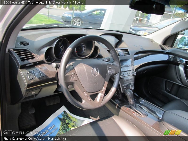 Billet Silver Metallic / Ebony 2008 Acura MDX Technology