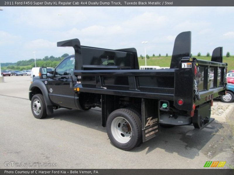  2011 F450 Super Duty XL Regular Cab 4x4 Dually Dump Truck Tuxedo Black Metallic