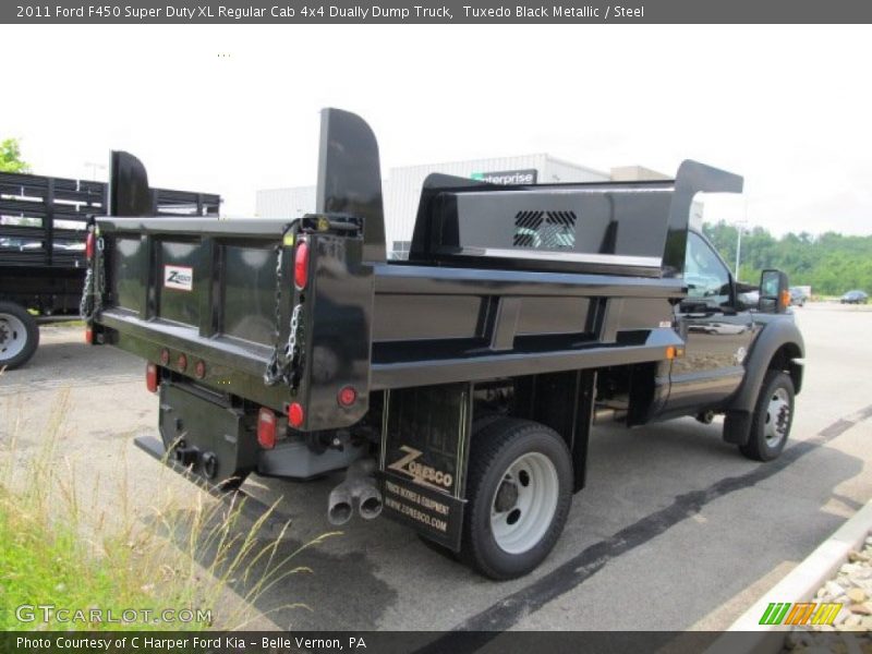 Tuxedo Black Metallic / Steel 2011 Ford F450 Super Duty XL Regular Cab 4x4 Dually Dump Truck