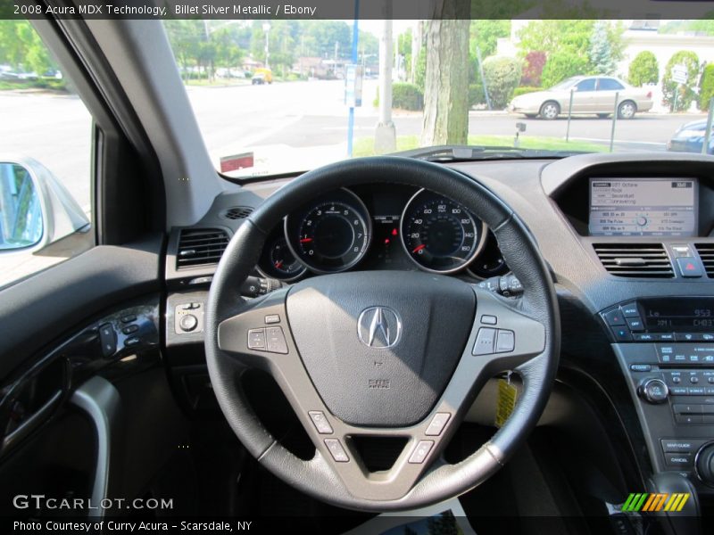 Billet Silver Metallic / Ebony 2008 Acura MDX Technology