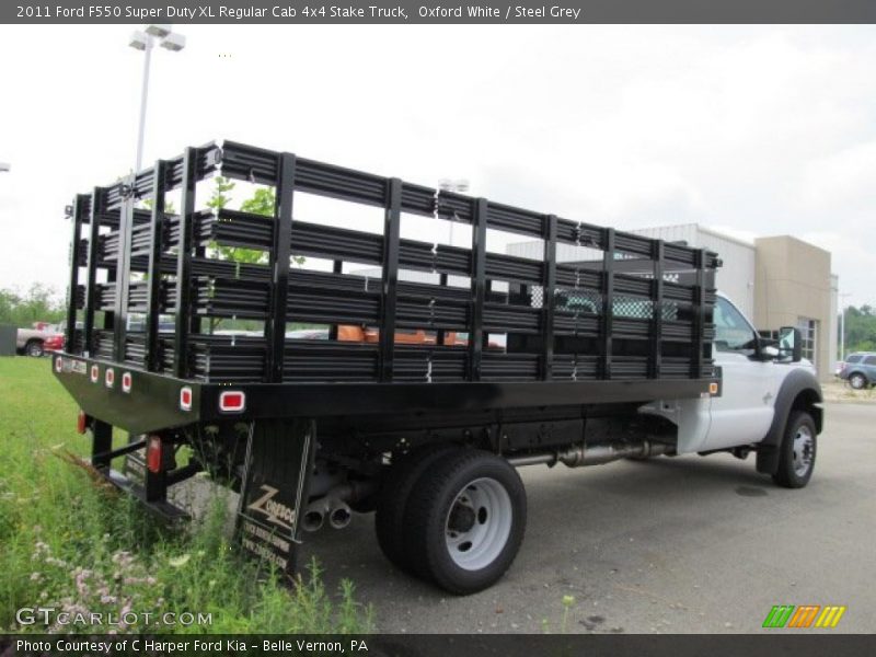 Oxford White / Steel Grey 2011 Ford F550 Super Duty XL Regular Cab 4x4 Stake Truck