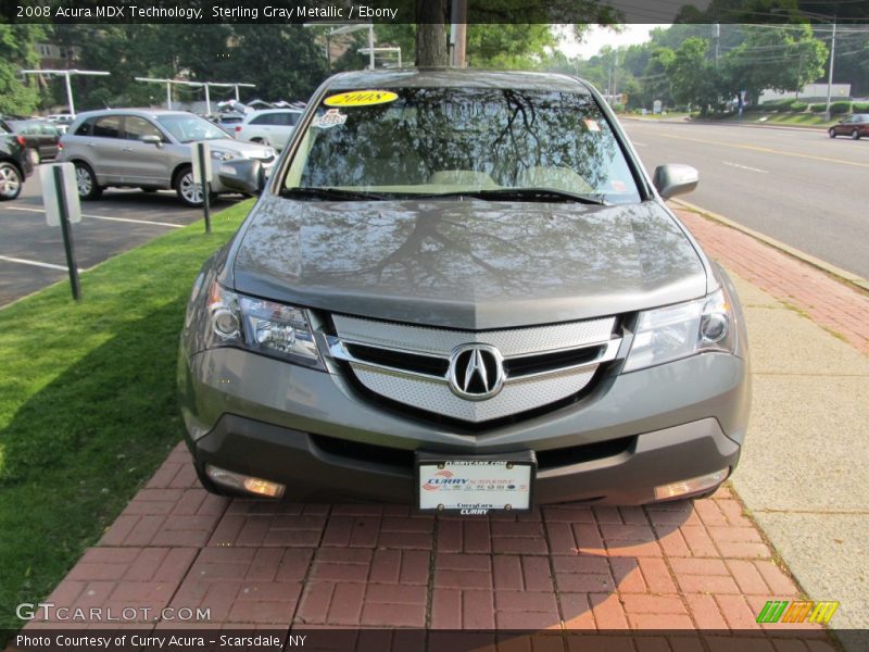 Sterling Gray Metallic / Ebony 2008 Acura MDX Technology