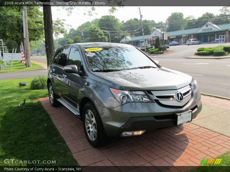 Sterling Gray Metallic / Ebony 2008 Acura MDX Technology