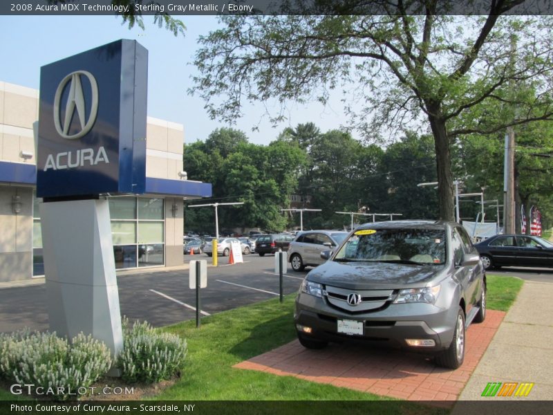 Sterling Gray Metallic / Ebony 2008 Acura MDX Technology