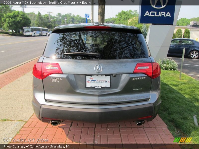 Sterling Gray Metallic / Ebony 2008 Acura MDX Technology